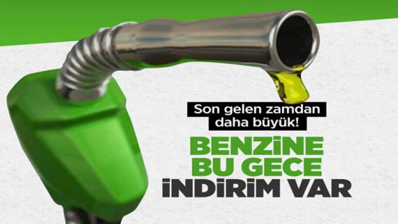 Bu gece yarısı benzine indirim var! 1 lira 94 kuruş ucuzlayacak!