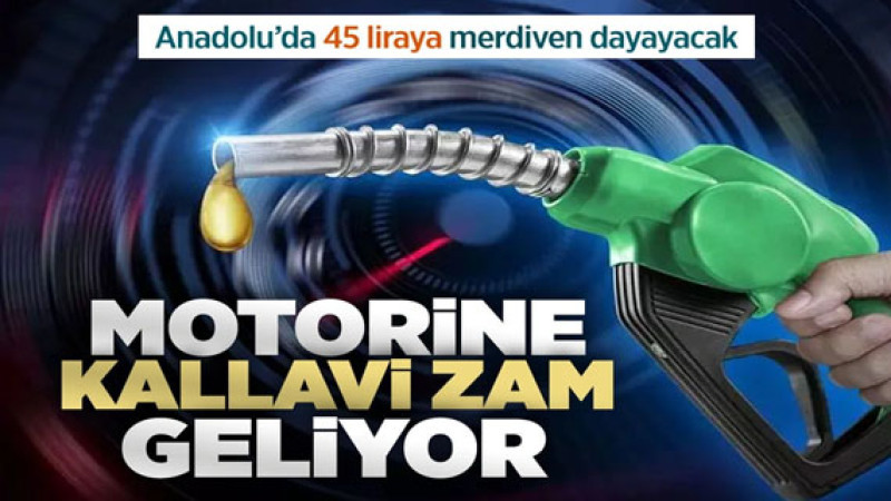 Motorine 12 Şubat’tan itibaren yeni bir zam geliyor! Birçok ilde motorinin litresi 44 lirayı geçecek