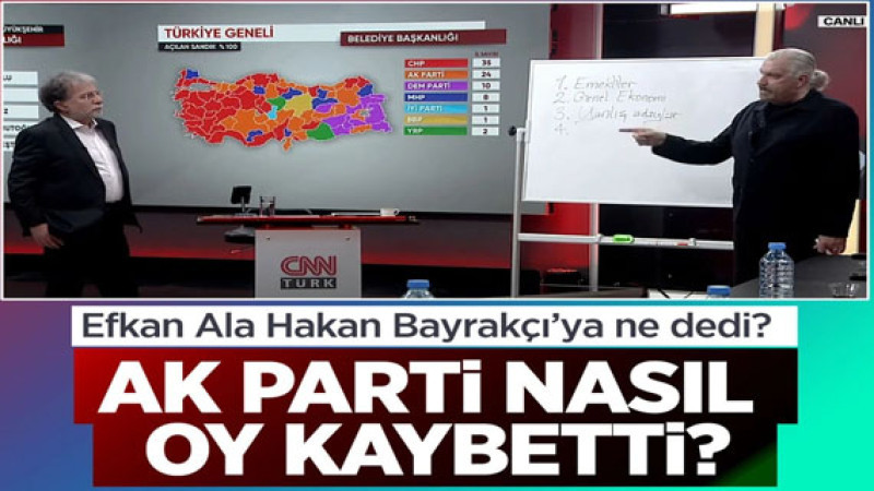AK Parti'nin oy kaybettiği nedenler arasında Hakan Bayrakçı örneğini dördüncü sıraya koydu