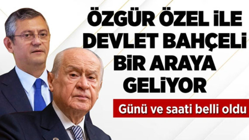Özgür Özel Bahçeli'yi ziyaret edecek