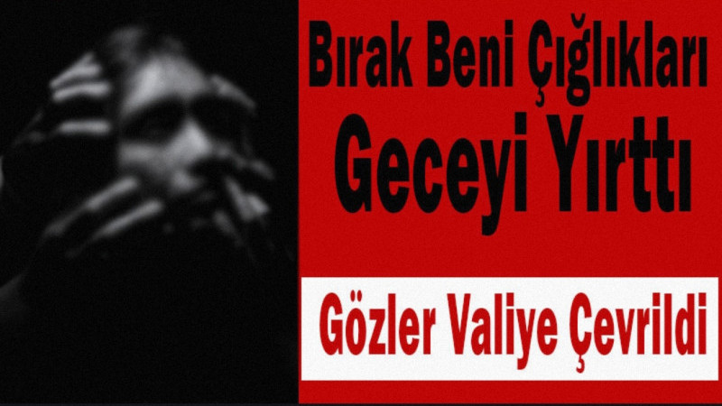 Bırak Beni Çığlıkları Geceyi Yırttı! Gözler Valiye Çevrildi