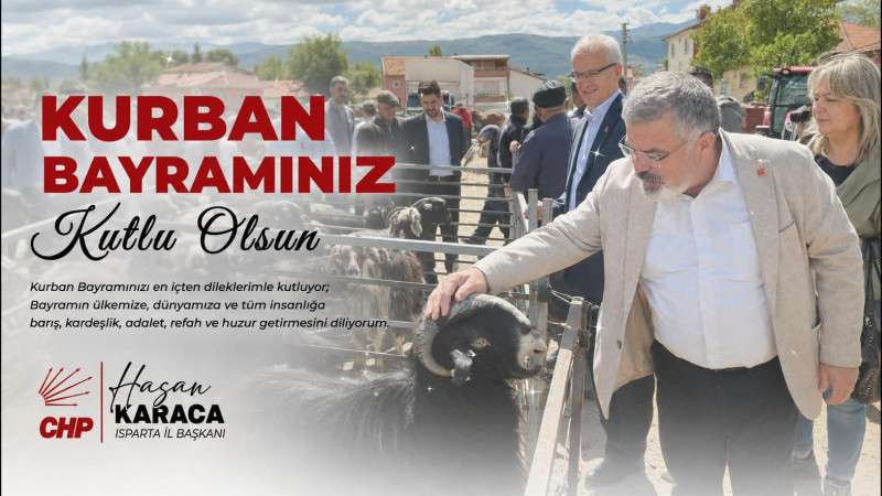 HASAN KARACA Kurban Bayramınızı en içten dileklerimle kutluyor;