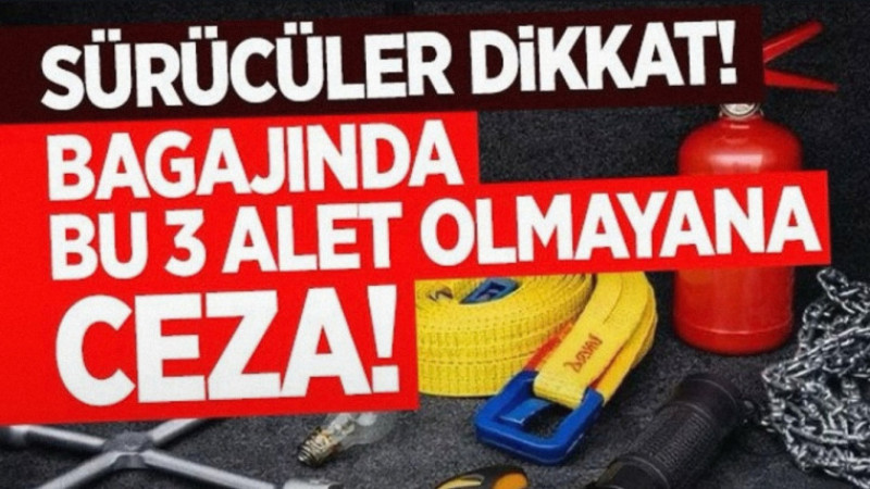 Bagajında Bu 3 Alet Olmayana Ceza! 