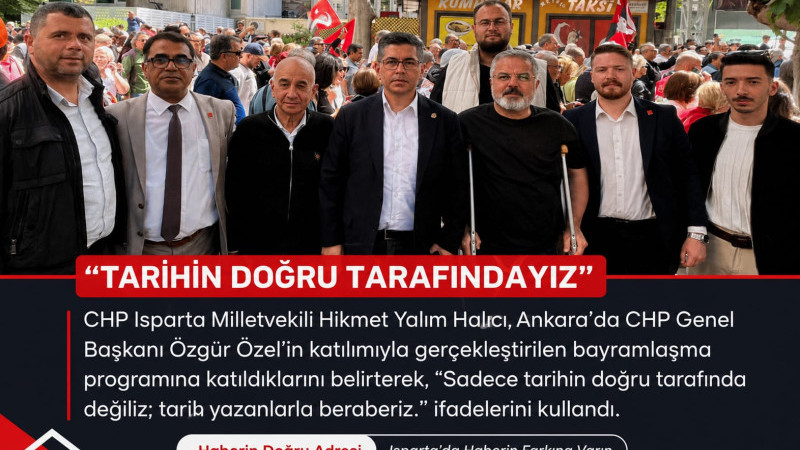 CHP’li Halıcı’dan Ankara Mesajı: “Tarihin Doğru Tarafındayız”