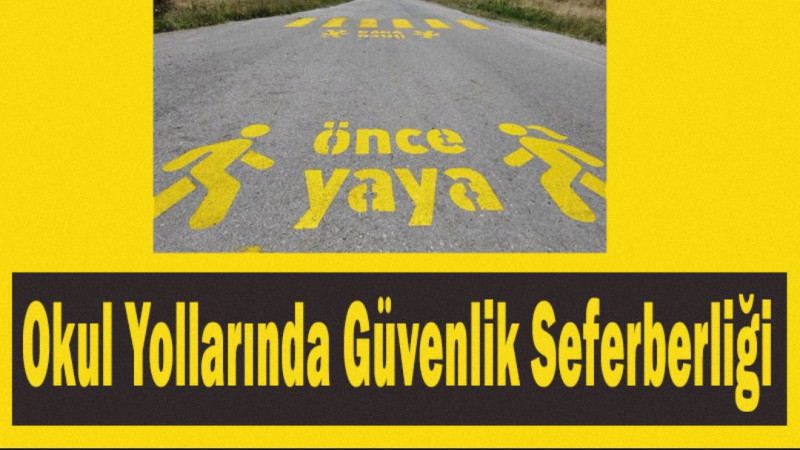 Okul Çevrelerinde Güvenli Ulaşım İçin Yaya Geçitleri Yenileniyor