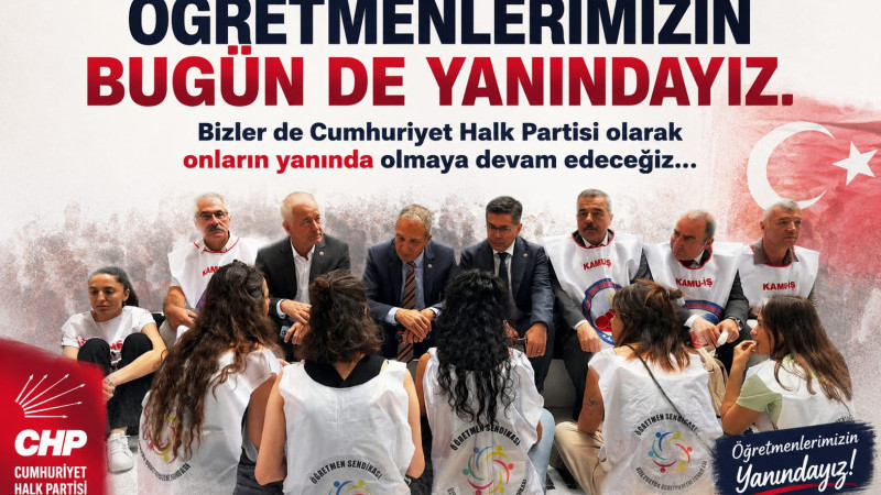Öğretmenlerimizin bugün de yanındayız. 