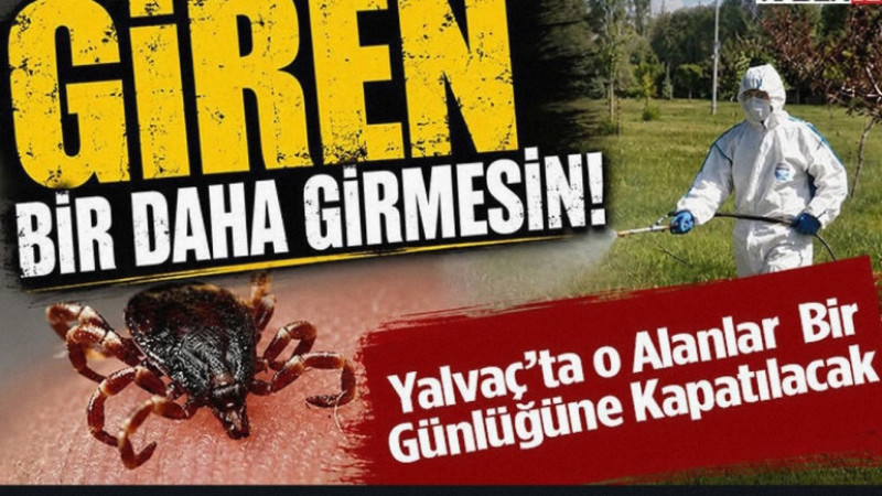 Yalvaç’ta O Alanlar Bir Günlüğüne Kapatılacak