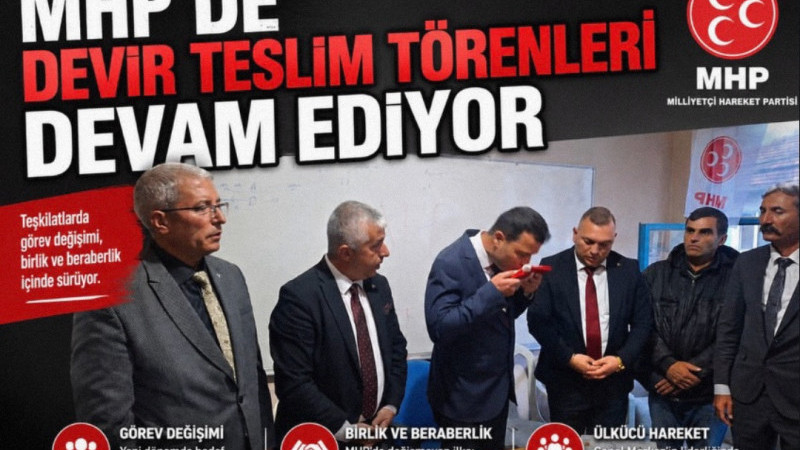 MHP Isparta İl Başkanlığı’na Osman Gülay’ın atanmasından sonra belirlenen yeni ilçe başkanları görev