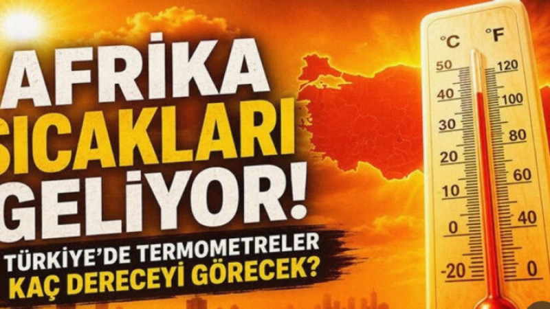 Afrika Sıcakları Geliyor! Türkiye’de Termometreler Kaç Dereceyi Görecek?