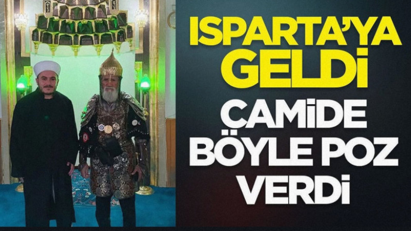 Isparta’ya Geldi-Camide Böyle Poz Verdi