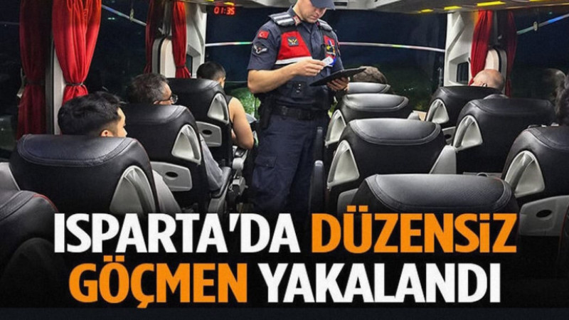 Isparta'da da Düzensiz Göçmen Yakalandı