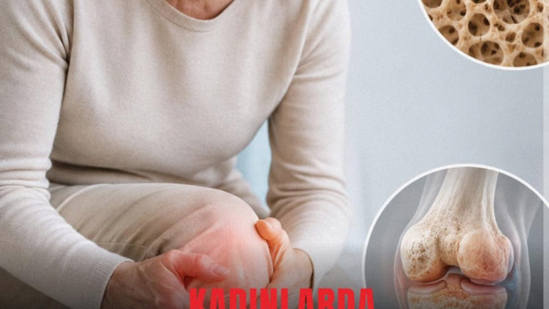 Kadınlarda özellikle menopoz sonrası dönemde daha sık görülen kemik erimesi (osteoporoz) ve kireçlen