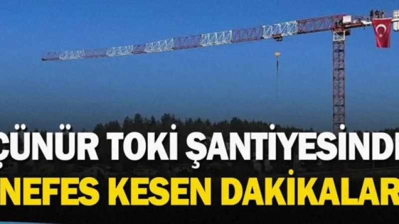 Isparta'nın Çünür Mahallesi'nde yapımı devam eden TOKİ inşaatında çalışan bir grup işçi, iddialara g