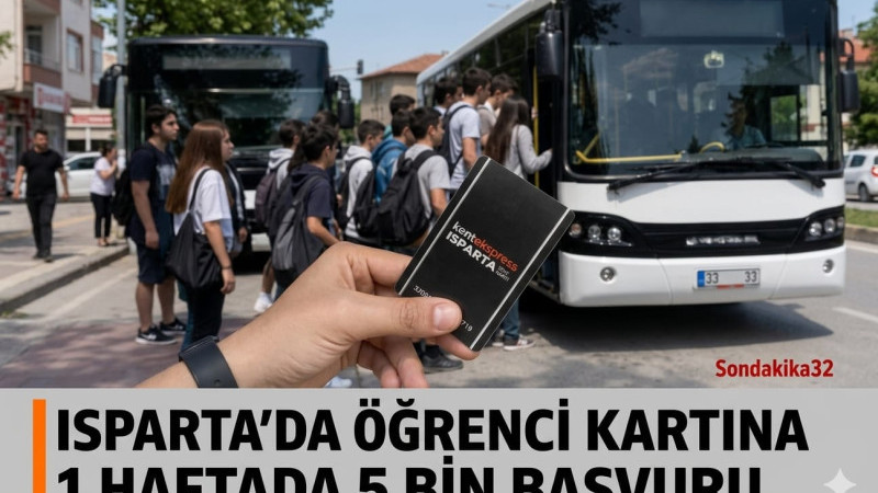 Isparta’da Öğrenci Kartına 1 Haftada 5 Bin Başvuru