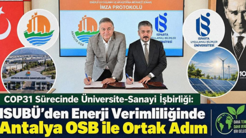 ISUBÜ'den Antalya OSB İle Enerji Verimliliği Ortak Adımı