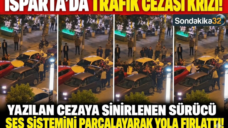 Ceza Kesilince, Ortalık Karıştı: Ses Sistemini Parçaladı!