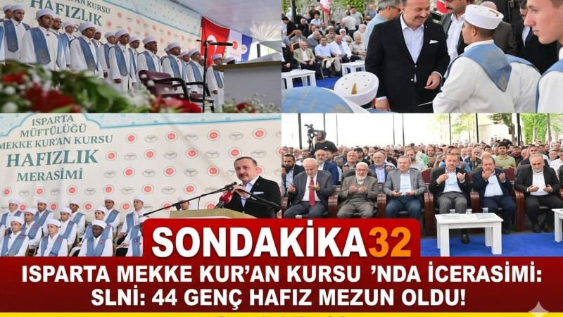 Isparta’da Kutsal Emanetin Yeni Muhafızları: 44 Genç Hafız İcazetlerini Aldı 