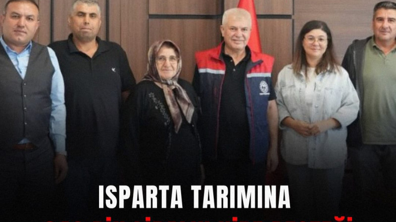 Isparta’da tarımsal üretimde suyun daha verimli kullanılmasına yönelik destekler sürüyor.