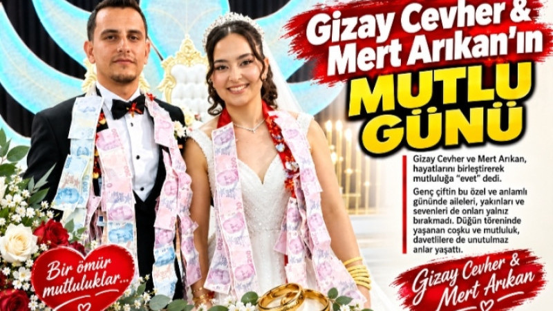 Gizay Cevher & Mert Arıkan’ın Mutlu Günü