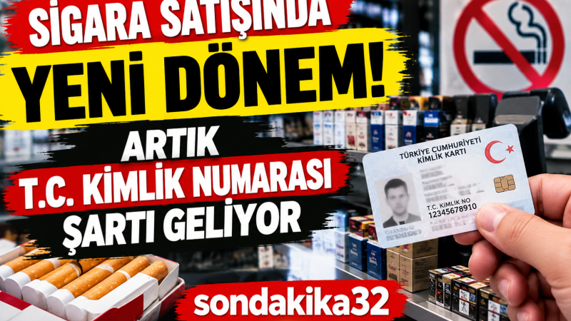 SİGARA SATIŞINDA YENİ DÖNEM! ARTIK T.C. KİMLİK NUMARASI ŞARTI GELİYOR