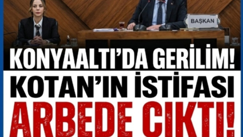 KONYAALTI MECLİSİ’NDE GERİLİM TIRMANDI! KOTAN’IN İSTİFASI SONRASI ARBEDE ÇIKTI
