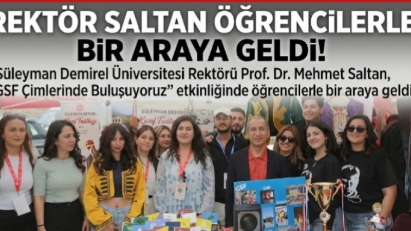 Rektör Saltan Çimlerde Öğrencilerle Buluştu!