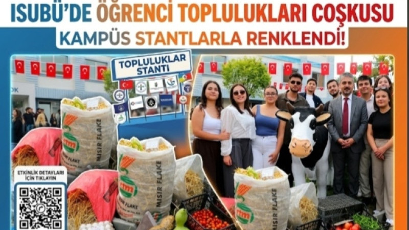 ISUBÜ’de Öğrenci Toplulukları Coşkusu: Kampüs Stantlarla Renklendi!