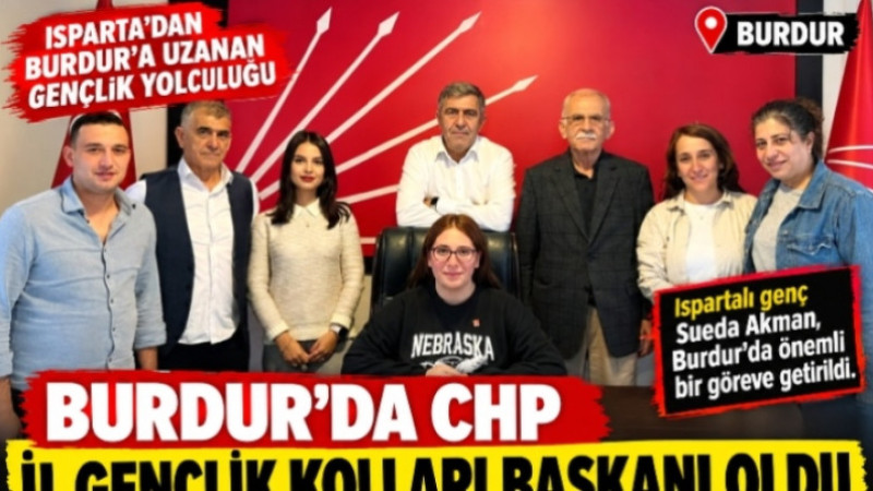 Ispartalı Genç Siyasetçi Burdur’da CHP İl Gençlik Kolları Başkanı Oldu