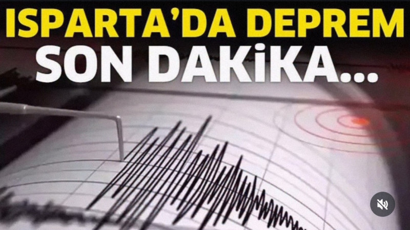 Sondakika Isparta da deprem oldu
