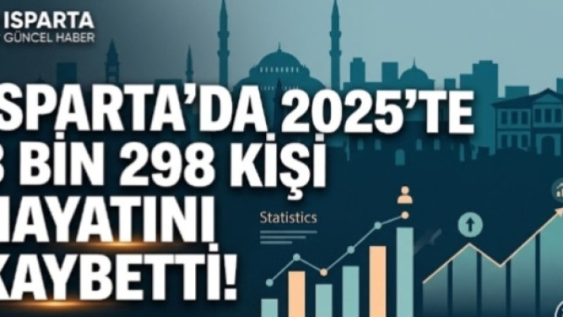ISPARTA’DA 2025’TE 3 BİN 298 KİŞİ HAYATINI KAYBETTİ!