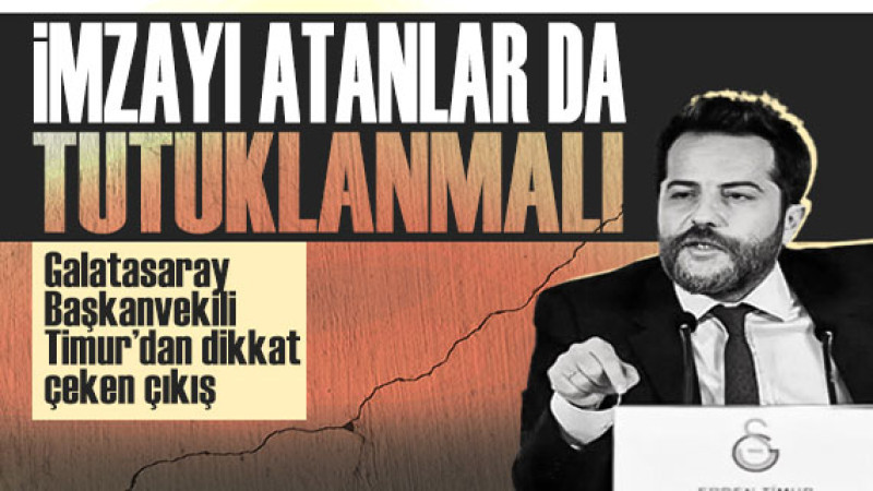 Galatasaray Başkanvekili Erden Timur'dan dikkat çeken deprem çıkışı 
