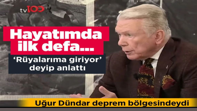 Deprem bölgesine giden Uğur Dündar 'rüyalarıma giriyor' deyip anlattı