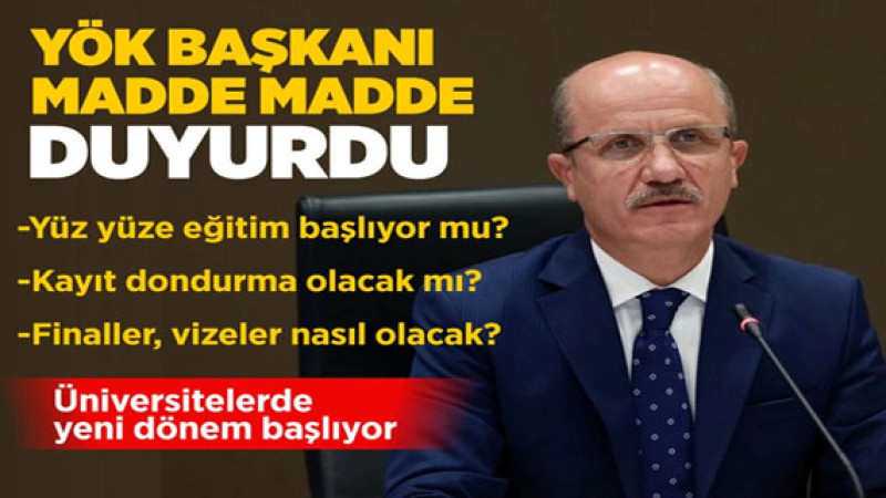 Üniversiteler yeniden mi açılıyor?