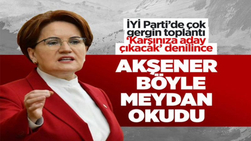 Meral Akşener böyle meydan okudu...