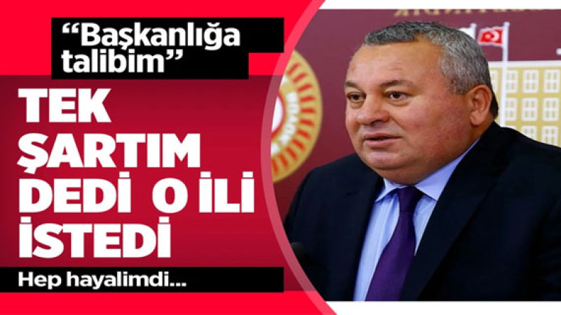 Cemal Enginyurt başkanlığa talibim dedi hep hayalimdi dediği ili şart koştu!