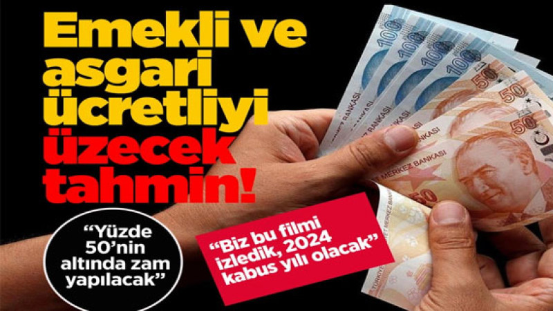 2024’te emekli ve asgari ücretliye büyük şok! Remzi Özdemir: Bu filmi izledik, kabus yılı olacak
