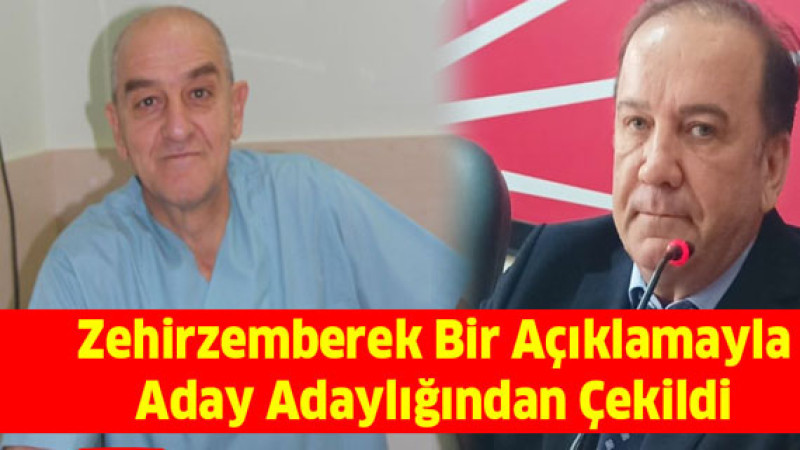 Zehir Zemberek Bir Açıklamayla Aday Adaylığından Çekildi