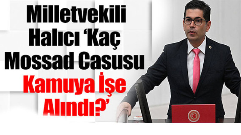 Yalım Halıcı ‘Kaç Mossad Casusu Kamuya İşe Alındı?’