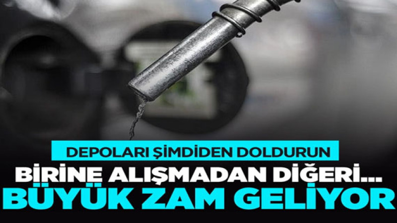Benzine de zam şoku! Motorin fiyatları rekor kırdı