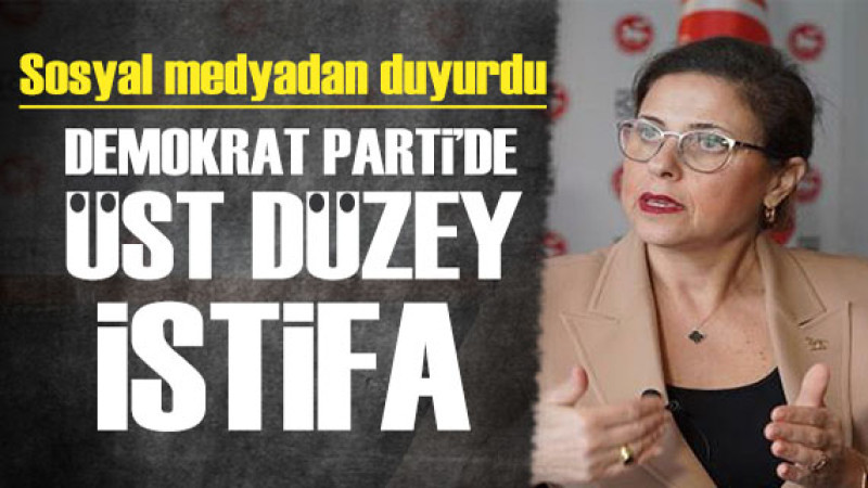 Demokrat Parti'de üst düzey istifa!  haber başlığını değişik 2 defa yaz