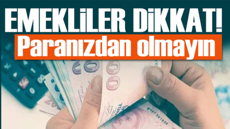 Erdoğan talimat verdi! Dolandırıcılar emeklilerin peşinde.