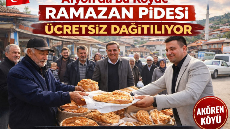 Afyon’da Bu Köyde Ramazan Pidesi Ücretsiz Dağıtılıyor