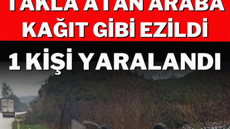 Isparta Antalya yolu Çamlık Mevkiinde kontrolünü kaybeden bir araç devrildi. 