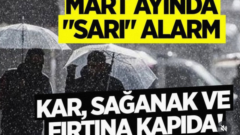 Kar, Sağanak ve Fırtına Kapıda!