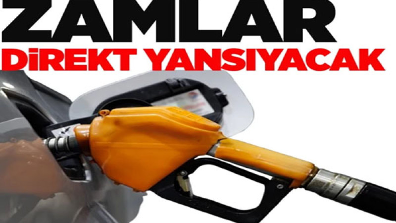 Pompada tarihi zam olduğu gibi yansıyacak, motorin ve benzin yeni fiyatı