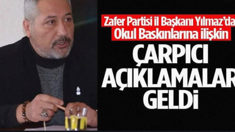 Zafer Partisi İl Başkanı’ndan Açıklamalar Geldi