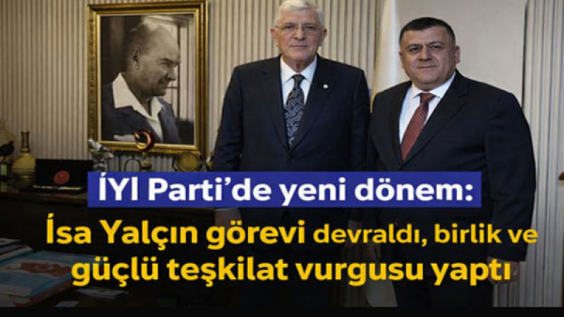 İsa Yalçın, sosyal medya hesabı üzerinden yaptığı açıklamayla İYİ Parti Isparta İl Başkanlığı görevi