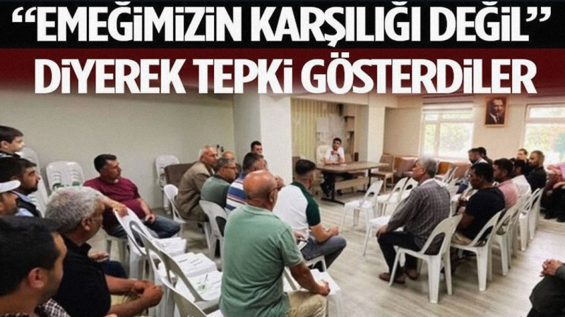 “Emeğimizin Karşılığı Değil” Diyerek Tepki Gösterdiler