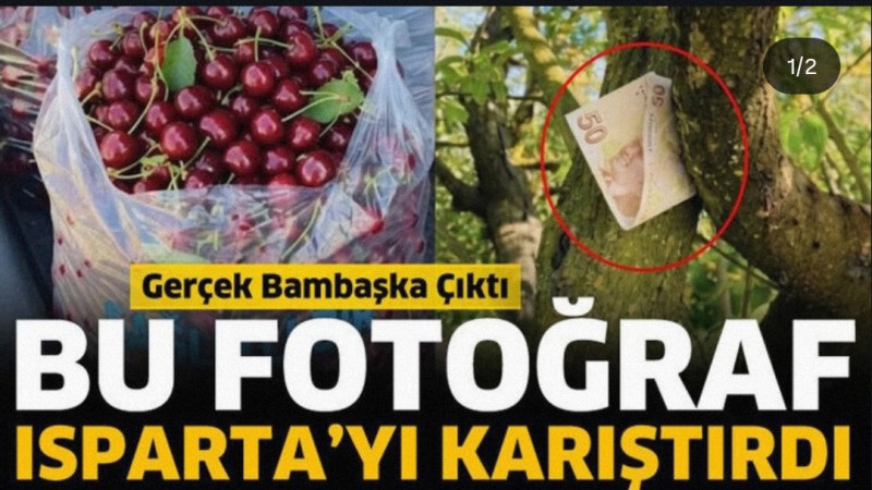 Isparta’da sosyal medyada paylaşılan bir fotoğraf gündem oldu. Ancak görselin yapay zeka üretimi ile
