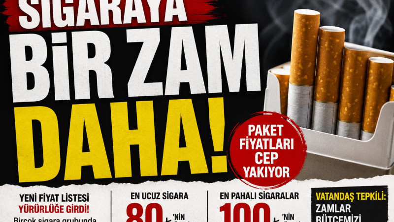 Sigaraya zam geldi